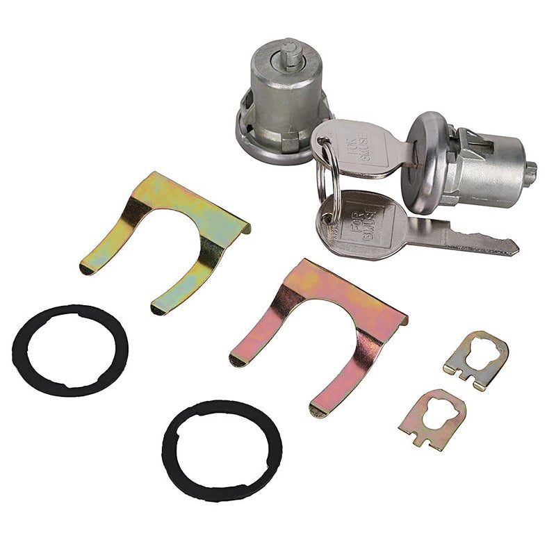 KanSmart C10 Door Lock Cylinder for Chevy C10 C20 C30 Blazer K10 K5 Silverado GMC Sierra 1500 2500 3500 Jimmy Suburban Savana Buick Regal Lesabre Skylark Apollo Pontiac Truck Van Door Locks Cylinder Kit w/Keys - Image 2